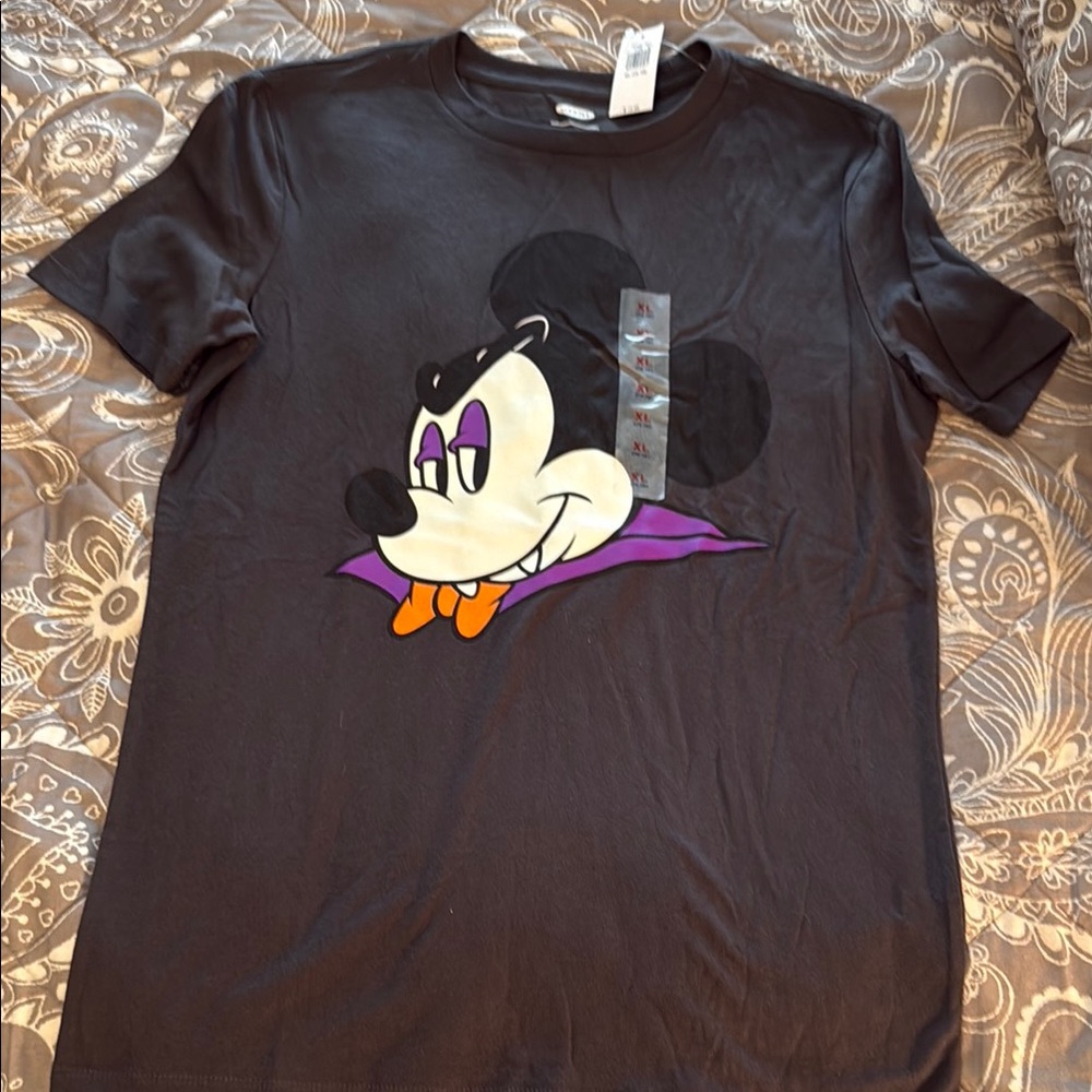 Disney Black T-Shirt with White Logo